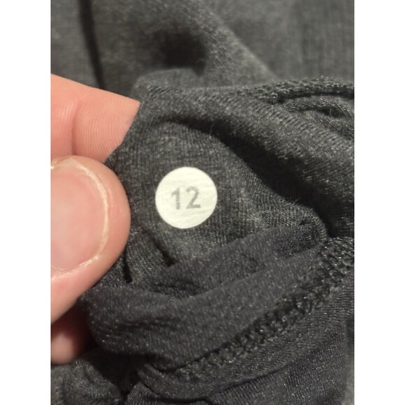 Lululemon Womens Size 12 Cozy Cuddle Up Jacket Full Zip Fleece Gray Asymmetrical - Picture 5 of 7